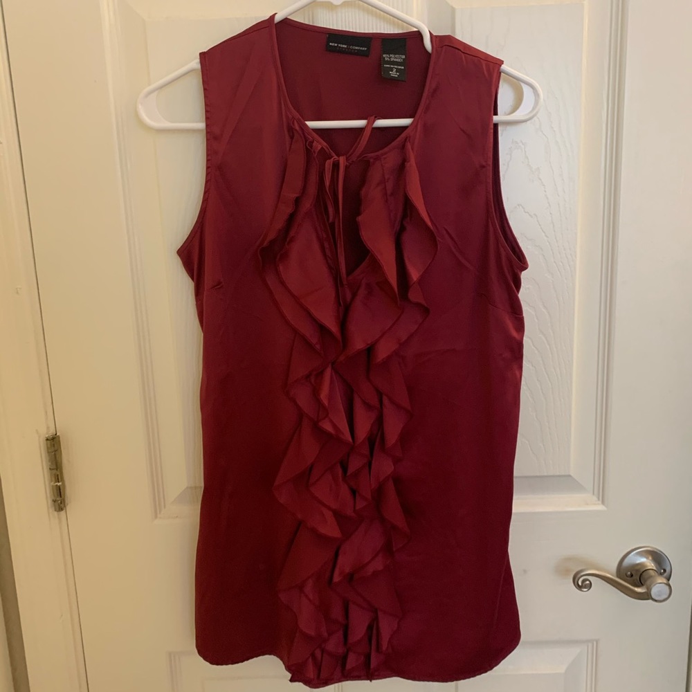 New York & Co Ruffle Blouse